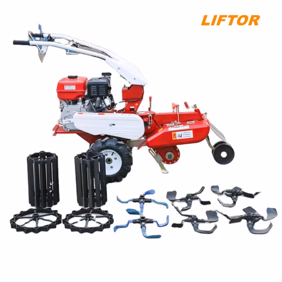 Liftor-Rototillers de empuje manual, cultivadores, cultivador rotatorio, Tractor, hierro duradero